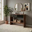 Credenza Mesa Recibidor Con 2 Cajones 2 Repisas Para Sala Inden (1).webp