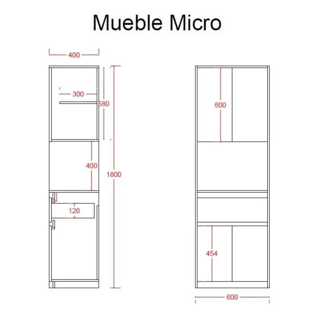Inden Mueble Para Microondas Alacena Cocina Integral Con Cajones 3.webp
