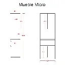 Inden Mueble Para Microondas Alacena Cocina Integral Con Cajones 3.webp