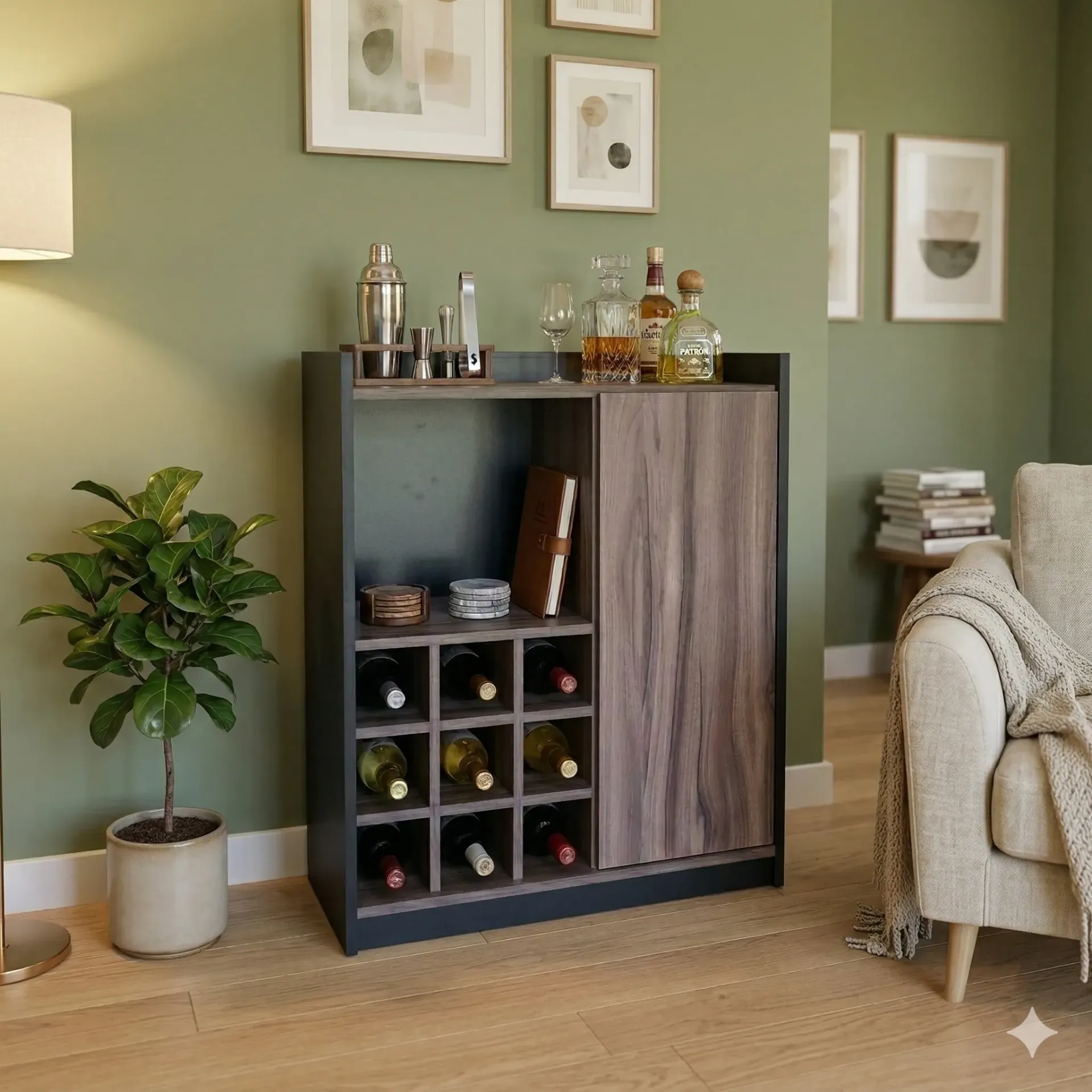 Cava Organizador Para Vinos Y Copas Cantina Moderna